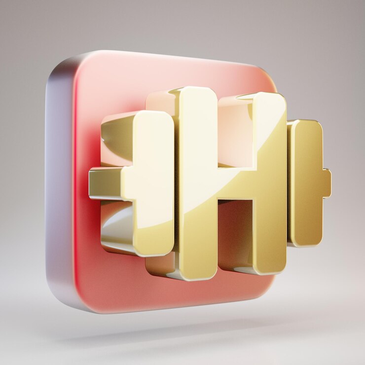 Foto icono de pesa. símbolo de drumbbell dorado sobre placa de oro rojo mate. 3d prestados icono de redes sociales.