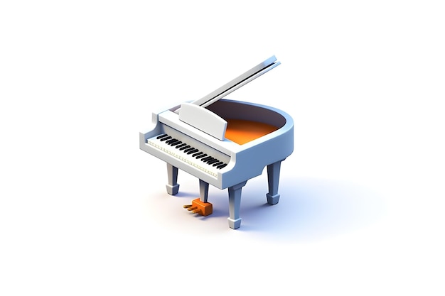 Icono de piano aislado