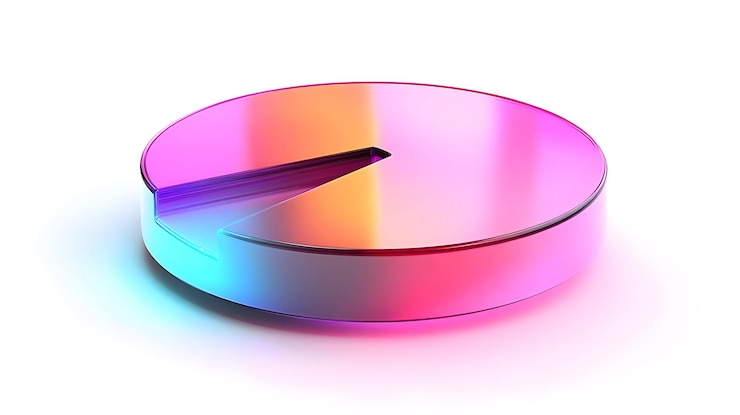 Foto icono plano 3d como portátil holográfico brillante y concepto de calendario como una foto con un brillante