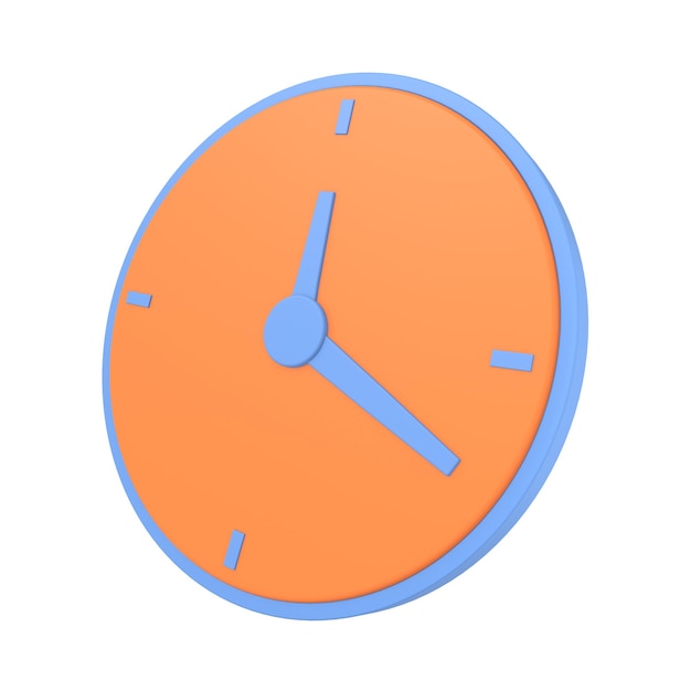 Icono de reloj 3D