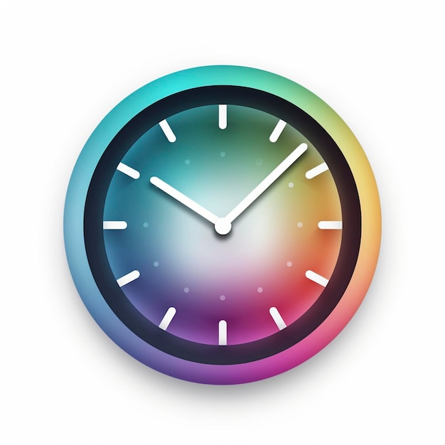 Foto icono con reloj para aplicación creada con ia generativa