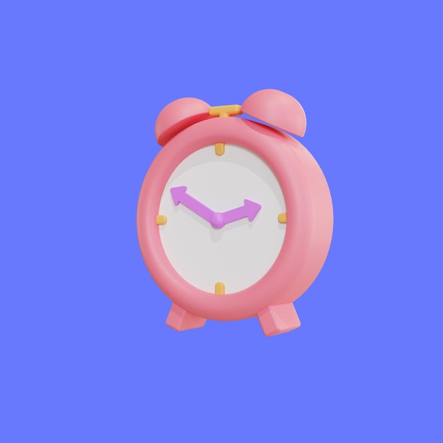 Foto icono de reloj lindo rosa