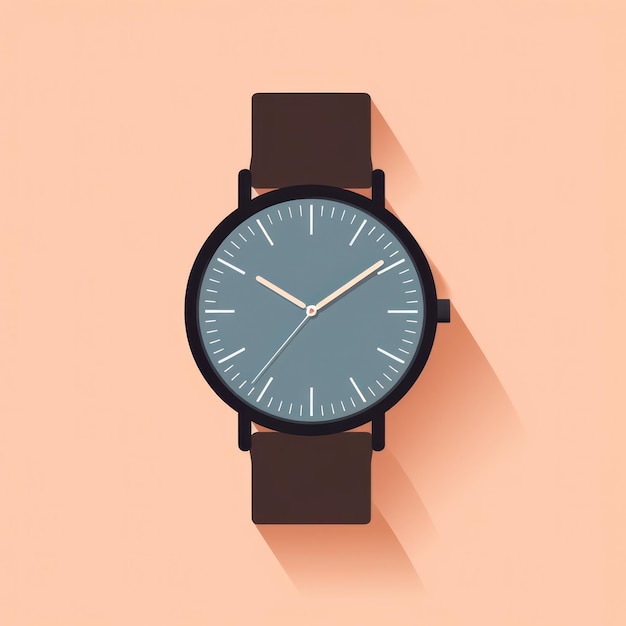 Foto icono de reloj de muñeca clásico moderno de time design