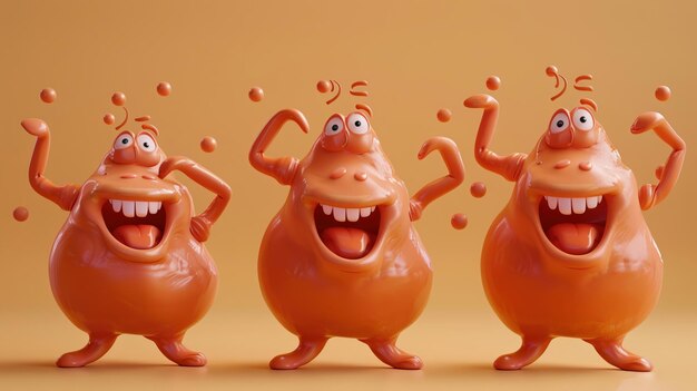 Icono de renderizado 3D Un personaje de arcilla que representa el fuego con un aura ardiente y objetos ardientes a su alrededor 3D eléctrico