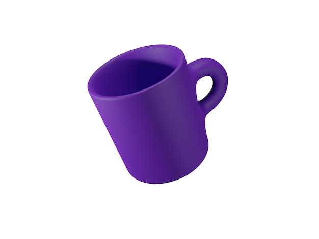 Icono de renderizado 3d de taza de café