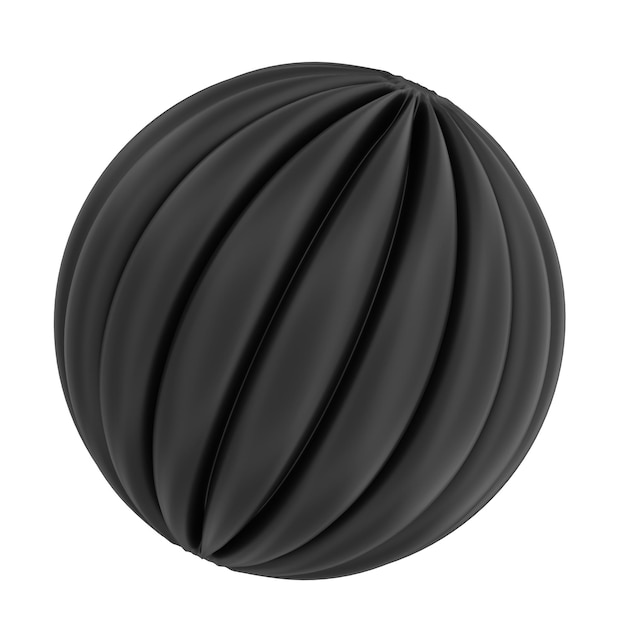 Icono de renderizado de licuadora 3d círculo abstracto tipo 1 con color negro