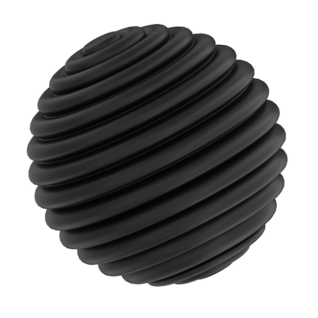 Icono de renderizado de licuadora 3D tipo abstracto 14 con color negro