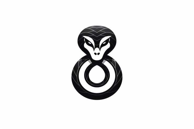 Foto el icono de la serpiente en fondo blanco ar 32 v 52 id de trabajo 47771eb61caf483ea1370cb0f5c48c65