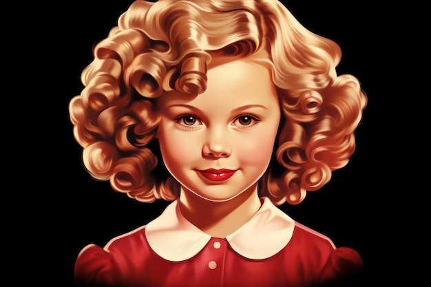 El icono de Shirley Temple en fondo blanco ar 32 v 52 Identificación de trabajo b2d0bf511ba742a492bc7b878b66dcc3