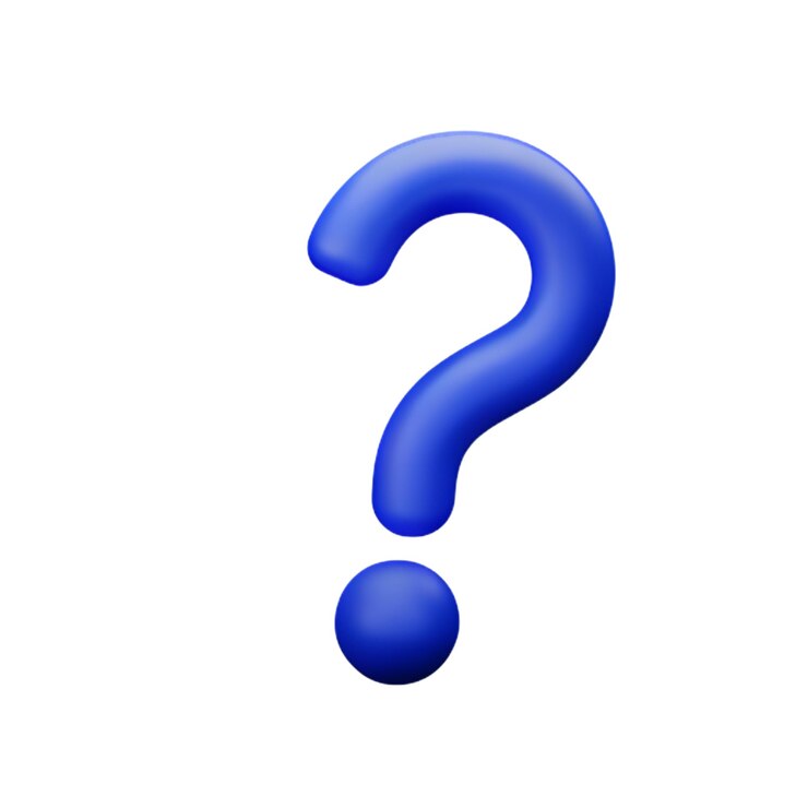 Foto icono de signo de interrogación en 3d