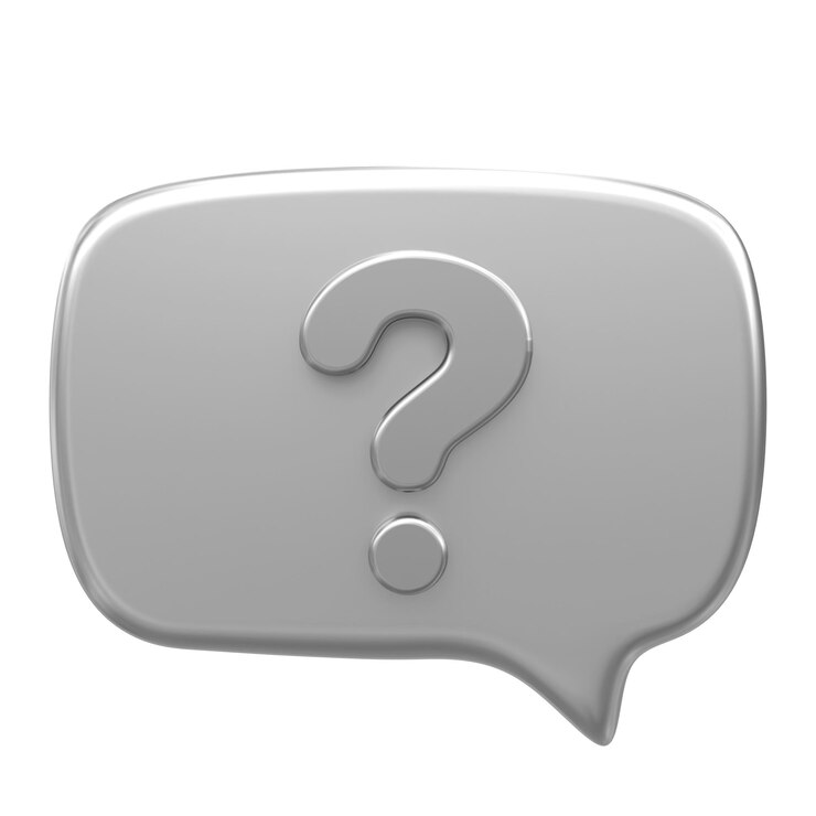Foto icono de signo de interrogación icono 3d de chat en vivo
