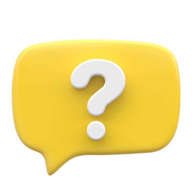Foto icono de signo de interrogación icono 3d de chat en vivo