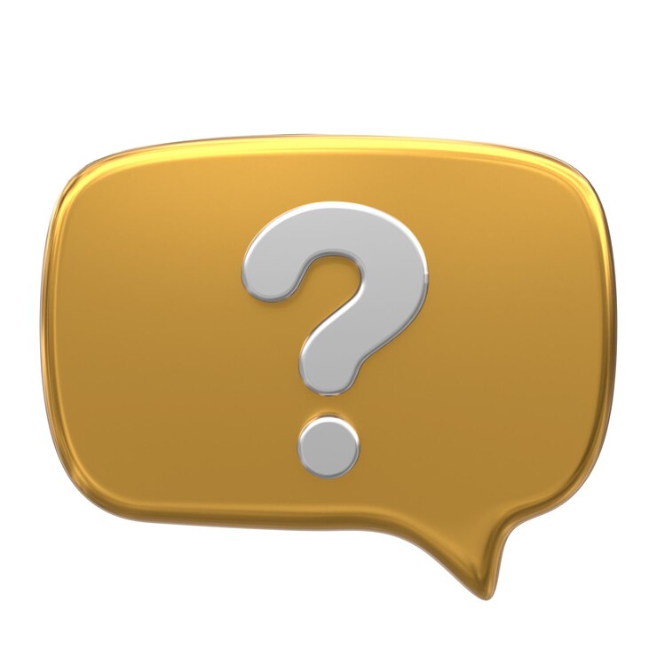 Foto icono de signo de interrogación icono 3d de chat en vivo