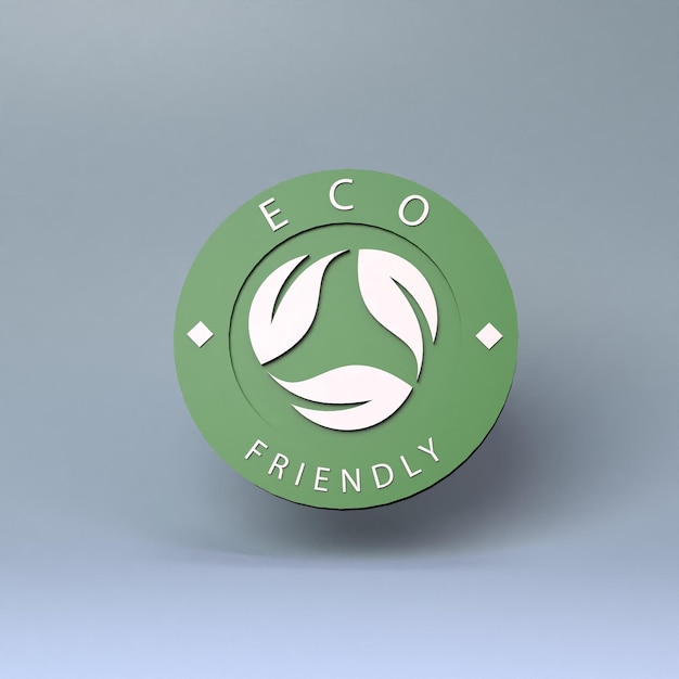 Icono sobre el tema de ECO Ecología concepto 3d render