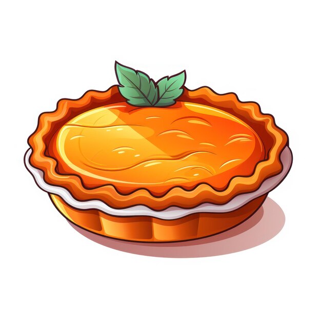 El icono de la tarta de calabaza para el Día de Acción de Gracias
