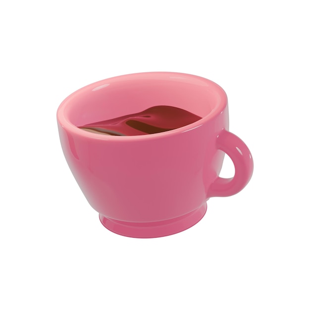 Foto el icono de la taza de café 3d