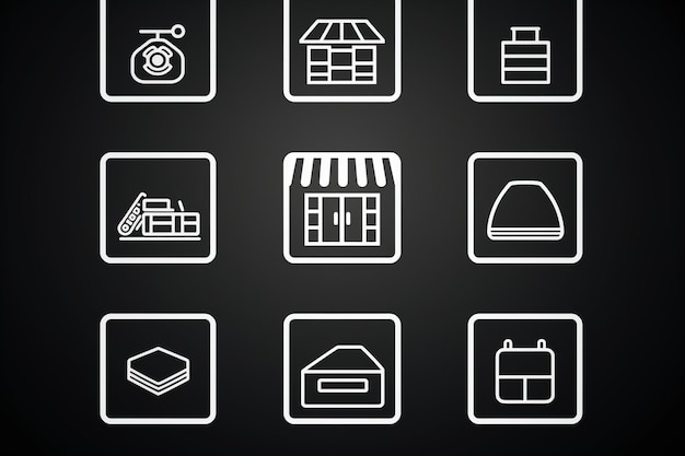 El icono de la tienda es un vector simple moderno