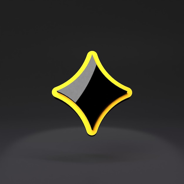 Icono de traje de diamante Elemento de casino Ilustración de procesamiento 3d