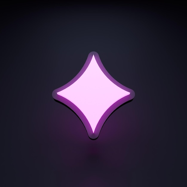 Icono de traje de diamante Elemento de casino Ilustración de procesamiento 3d