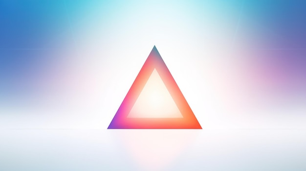 Icono de triángulo en la ilustración de fondo abstracto Eps 10 IA generativa