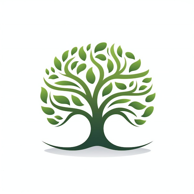 Foto icono único del logotipo del árbol