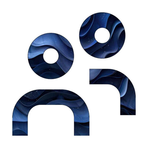 icono de usuarios de fotos diseño de estilo de fondo de gradiente azul
