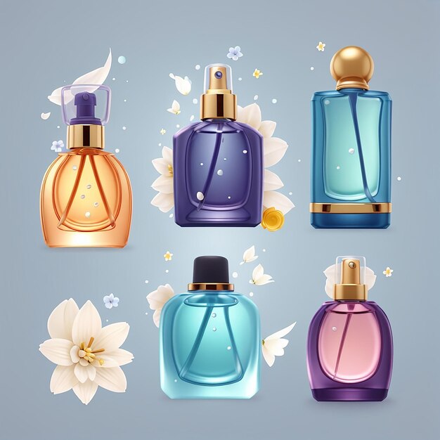 Icono vectorial de dibujos animados de perfume Ilustración Icono de objeto de moda Concepto aislado Vector plano de estilo de dibujo animado premium