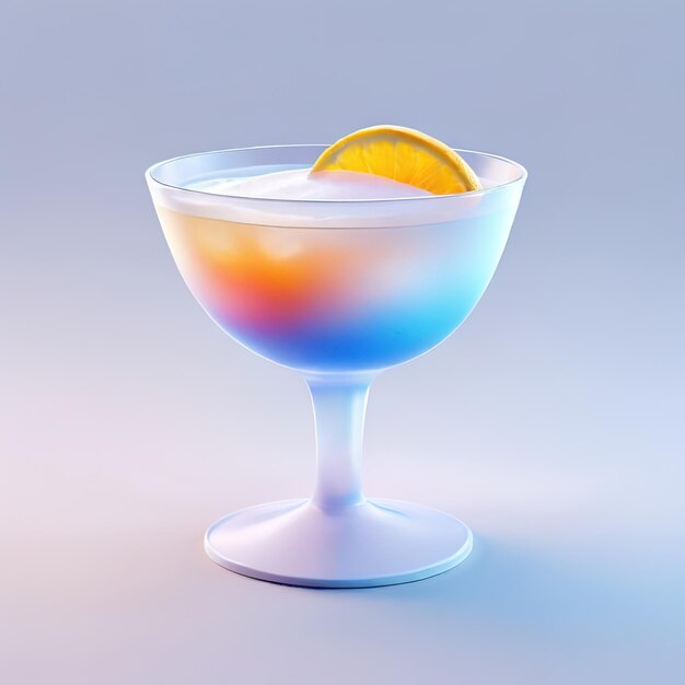 Foto icono de vidrio estilizado brillante de cóctel cóctel alcohol mezclado bebida bebida alcohólica