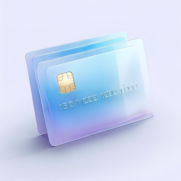 Icono de vidrio estilizado brillante de pago con tarjeta de crédito tarjeta de débito finanzas tarjeta de crédito débito