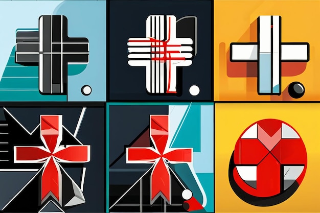 Foto icono de vih/sida diseño de icono de insignia de uso común