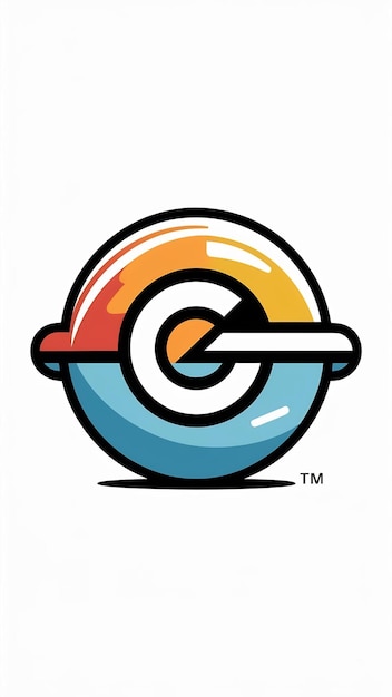 El icono de la web del logotipo de la esfera de círculo plano gracioso G letra signo vector desi