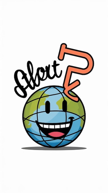 El icono de la web del logotipo de la esfera de círculo plano gracioso Un vector de signo de letra desi
