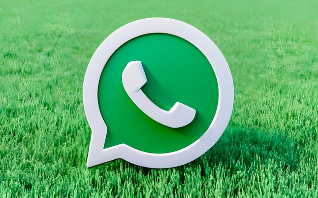 Foto el icono de whatsapp 3d