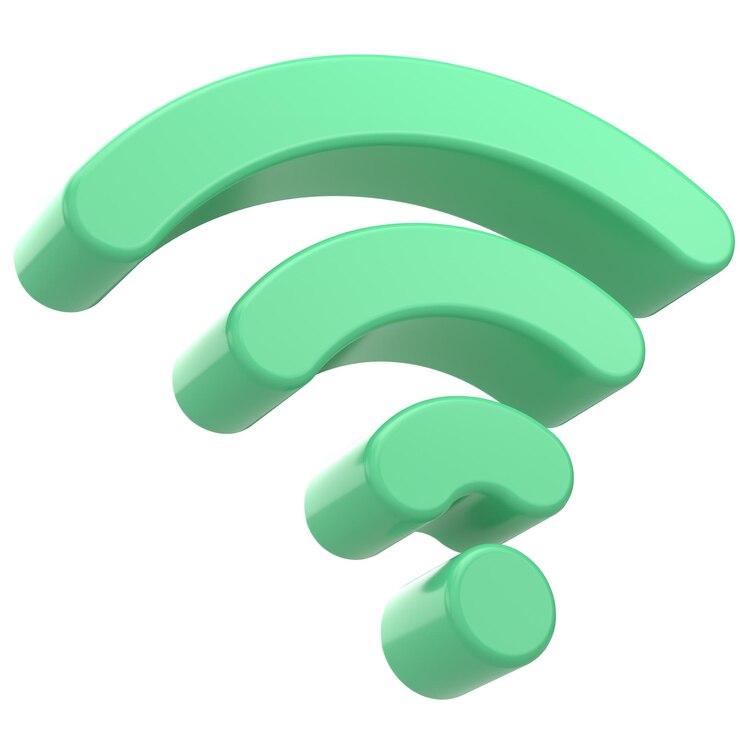 Foto icono wifi 3d ilustración 3d