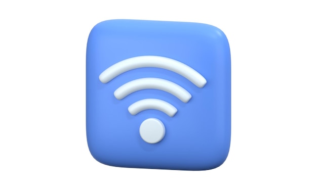 Icono de wifi 3d