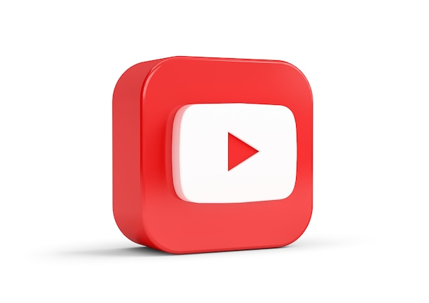 Icono de YouTube aislado del fondo