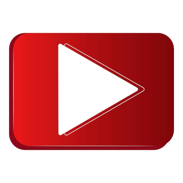 El icono de YouTube