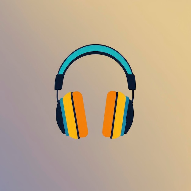 iconos de auriculares Vector clip art logo diseño ilustración