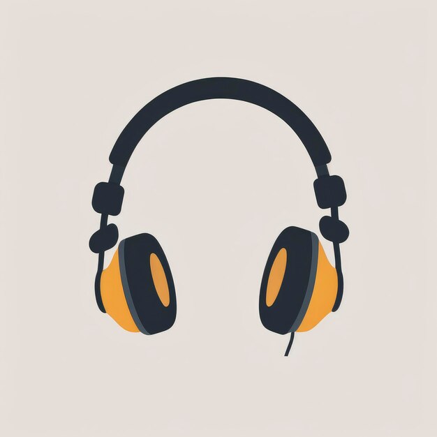 Foto iconos de auriculares vector clip art logo diseño ilustración