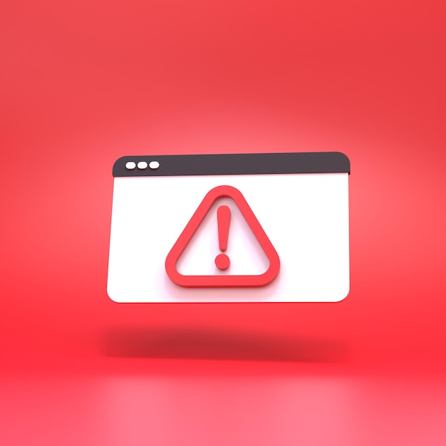 Iconos de color de advertencia de aplicación en botones hundidos