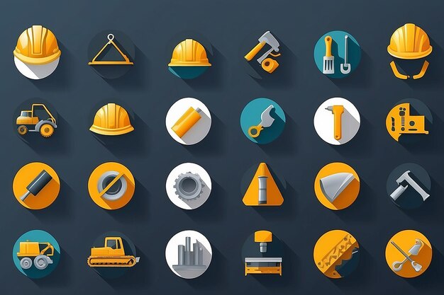 Foto iconos de la construcción