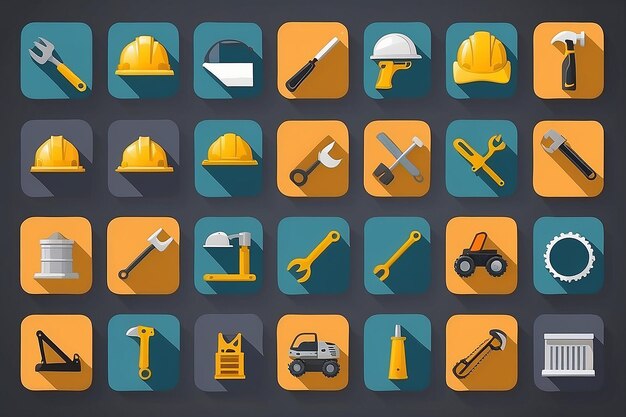 Foto iconos de la construcción