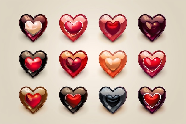 Iconos de corazón