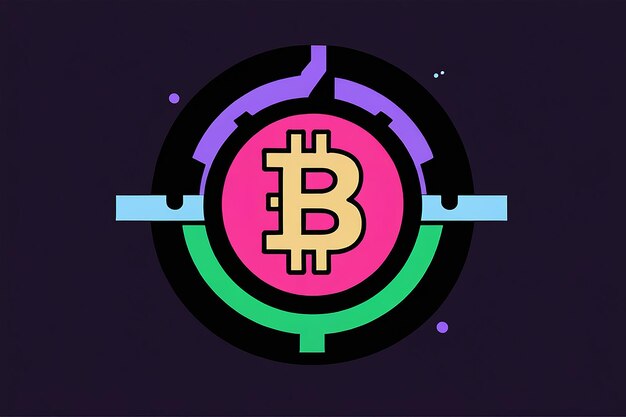Iconos de criptomonedas de vector de descifrado