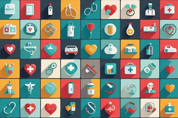 Iconos de cuidado de la salud