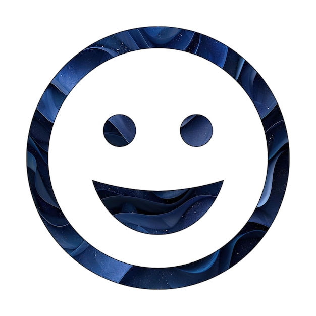 iconos foto sonrisa azul gradiente diseño de estilo de fondo