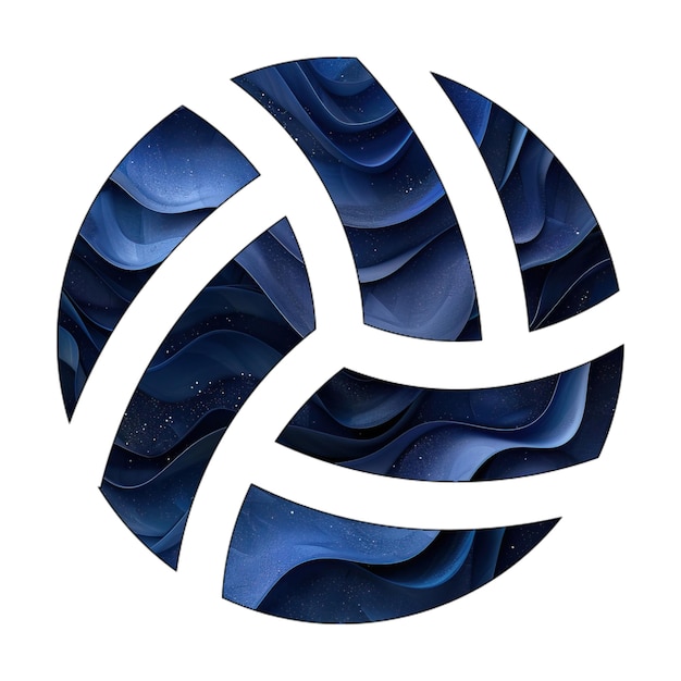 íconos de fotos voleibol azul gradiente diseño de estilo de fondo