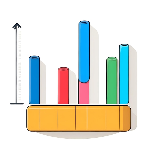 Iconos de gráficos de barras Gráfico de negocios Visualización de datos Diagrama de gráficos Gráficos estadísticos