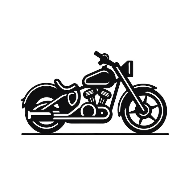 iconos de ilustración de motocicleta