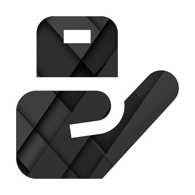 Foto iconos de imagen caja de la mano de la mano rectángulo negro fondo